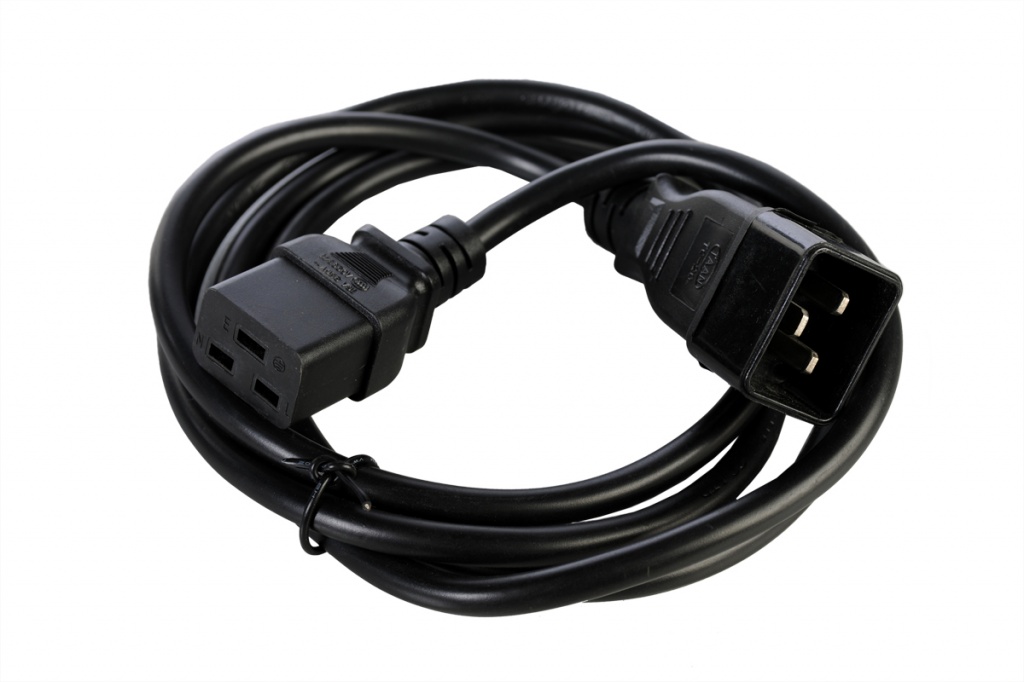 Rem R-16-Cord-C19-C20-1.8 Шнур питания с заземлением IEC 60320 C19/IEC 60320 C20, 16А/250В (3x1.5), 1.8м