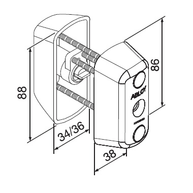 Abloy CY066С/111007 ключ-ручка