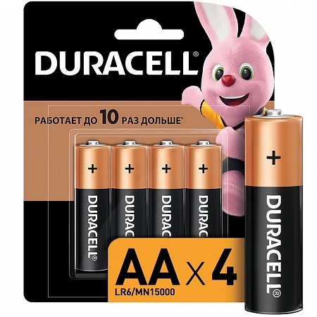 Duracell Basic LR6-4BL AA Батарея (4шт/уп)
