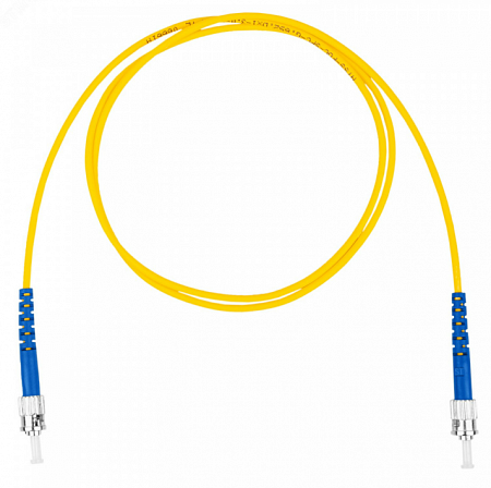 DATAREX Шнур оптический коммутационный патч-корд, ST-ST симплекс (simplex) OS2, нг(А)-HF, желтый, 1,5 м