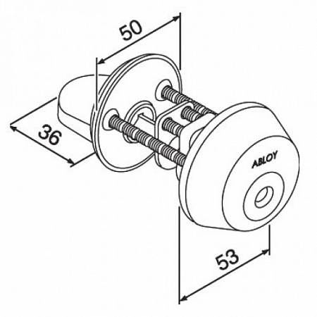 Abloy CY037С/111005 цилиндр односторонний