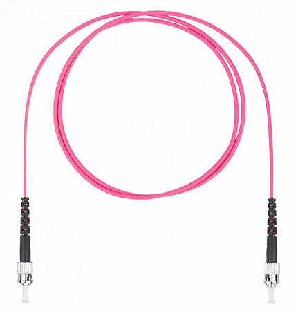 DATAREX Шнур оптический коммутационный патч-корд, ST-ST симплекс (simplex) OM4, нг(А)-HF, маджента, 20 м