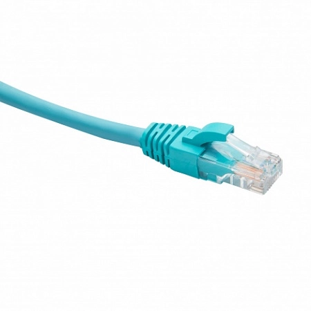 RJ45-RJ45 U/UTP Cat.5e LSZH нг(А)-HF (DR-181620), Патч-корд (коммутационный шнур), 10м, бирюзовый